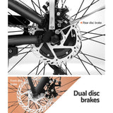 Phoenix 26 Inch Electric Bike Urban Bicycle eBike Removable Battery Black