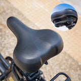 VALK Electric Fat Tyre Cruiser Bike, eBike with Throttle, Matte Black