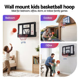 Everfit 43-Inch Wall Mount Kids Basketball Hoop Backboard Indoor Outdoor Sports