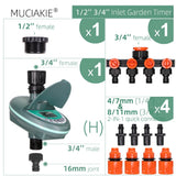 Garden Irrigation Timer LCD Display Watering Controller Weekly Daily Programming Greenhouse Potted Plants Automatic Sprinklers