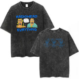 Radiohead Rock Band Washed Cotton T Shirt Men Women Hip Hop Music Tee Fashion Short Sleeve Tshirt Summer Oversized T-shirts Tops
