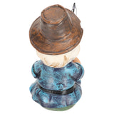 Garden Decoration Lawn Gnome Statue Fishing Gnome Sitter Funny UV Resistant Resin Decorative Outdoor Garden Lawn Gnome for Yard