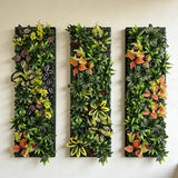 75x25cm Artificial Plant Grass Wall Fence Panel Boxwood Hedge Privacy Panel for Home Garden Outdoor Vertical Backdrop Decoration