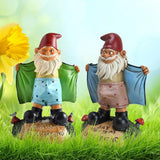 Garden Gnome Statue Outdoor Figurine Lawn Ornaments Dwarf Shows Underpants Garden Gnome Decor For Yard Art Patio Lawn Doorsteps