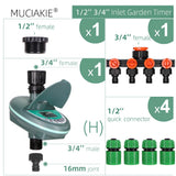 Garden Irrigation Timer LCD Display Watering Controller Weekly Daily Programming Greenhouse Potted Plants Automatic Sprinklers