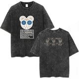 Radiohead Rock Band Washed Cotton T Shirt Men Women Hip Hop Music Tee Fashion Short Sleeve Tshirt Summer Oversized T-shirts Tops