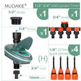 Garden Irrigation Timer LCD Display Watering Controller Weekly Daily Programming Greenhouse Potted Plants Automatic Sprinklers