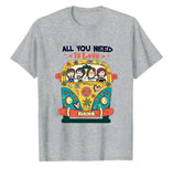 The B-Beatles All You Need Is Love T-Shirt Unisex for Men FAN Vintage Graphic Cotton Tee Streetwear Casual Music Gift Band Merch