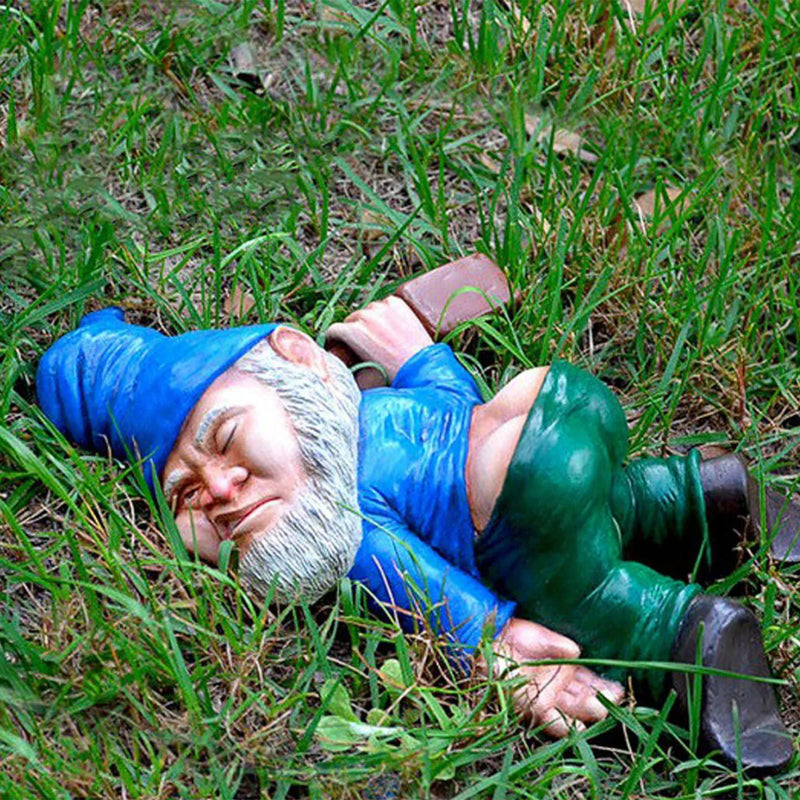 Drunk Garden Gnome Outdoor Statue Garden Gnomes Outdoor Patio Decor Birthday Gifts for Women and Men