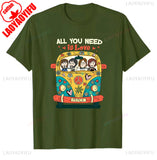 The B-Beatles All You Need Is Love T-Shirt Unisex for Men FAN Vintage Graphic Cotton Tee Streetwear Casual Music Gift Band Merch