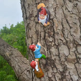 Garden Decor Climbing Dwarf Fairy Garden Statue Elf Characters Outdoor Landscape Countryside Courtyard Decor