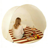 Outdoor Portable Camping  One Click Open 3-4 People Tent Large Space Sunshade Beach Sun Shelter Tent Garden Beach Tent Reusable