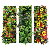75x25cm Artificial Plant Grass Wall Fence Panel Boxwood Hedge Privacy Panel for Home Garden Outdoor Vertical Backdrop Decoration