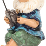 Garden Decoration Lawn Gnome Statue Fishing Gnome Sitter Funny UV Resistant Resin Decorative Outdoor Garden Lawn Gnome for Yard