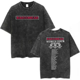 Radiohead Rock Band Washed Cotton T Shirt Men Women Hip Hop Music Tee Fashion Short Sleeve Tshirt Summer Oversized T-shirts Tops
