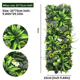 75x25cm Artificial Plant Grass Wall Fence Panel Boxwood Hedge Privacy Panel for Home Garden Outdoor Vertical Backdrop Decoration