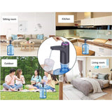 Portable Water Cooler Dispenser,Universal Water Dispenser for USB Charging Water Pump（black）
