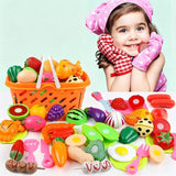 22-Piece Fruit And Veggie Cutting Toy Set (Random Assorted)