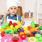 22-Piece Fruit And Veggie Cutting Toy Set (Random Assorted)
