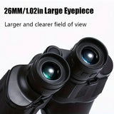 10x50 HD Binoculars - Wide Angle Large Eyepiece - Night Vision for Birdwatching Hiking Concerts - Lightweight & Portable(Orange handwheel)