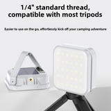 Solar Camping Light, 3-Level Color Temperature Adjustment, Waterproof Long-Lasting Outdoor Emergency Mood Light - White