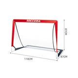 Soccer Goals for Backyard Set Outdoor Sports Games - Red Goal Frame with White Net