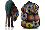 Extra Large Sport Ball Bag Heavy Duty Breathable Mesh Storage Bag With Adjustable Shoulder Strap - Style 2