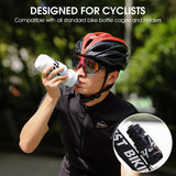 610ML Cycling Water Bottle Outdoor Sports Portable Squeeze Bottle Leakproof - White