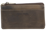 Pierre Cardin Womens Soft Italian Leather Coin Purse Holder Wallet - Mushroom