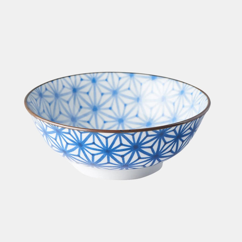 Bowl 19cm Indigo Ikat Starburst Design