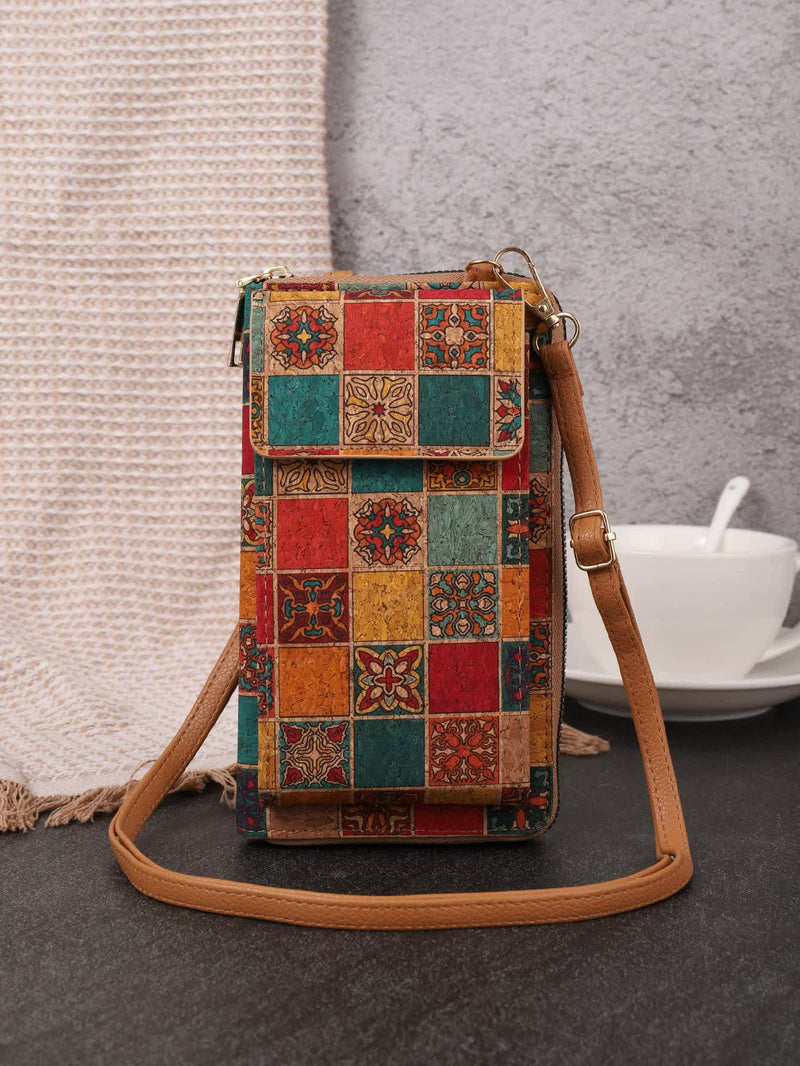 E Elegance Vintage Bohemian Style Wallet with Multi-Compartment Design - Large Capacity Zipper Clutch for Women