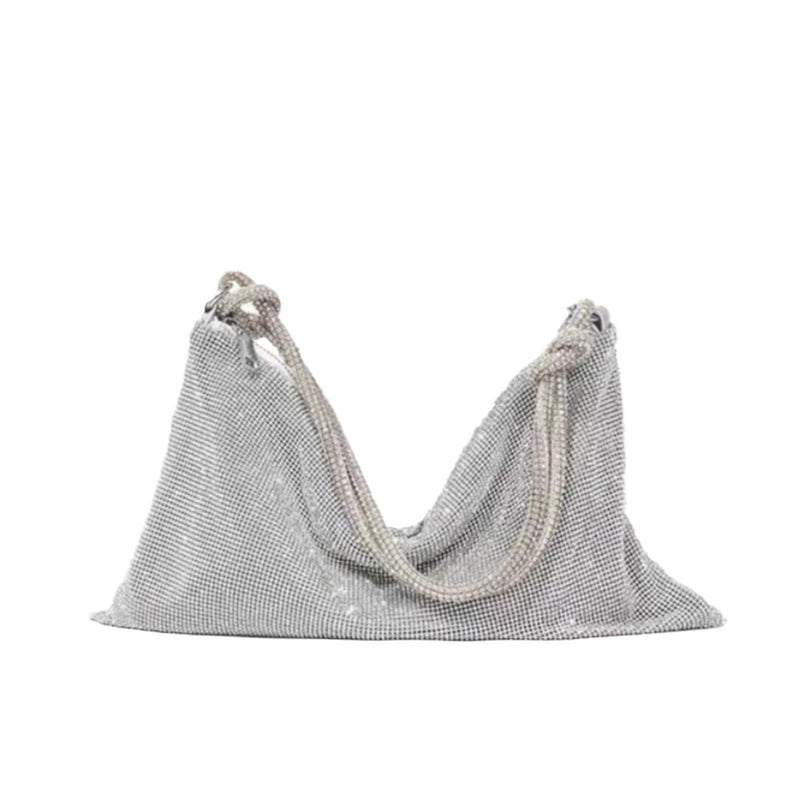 Modern Handbag - Elegant with Decorative Accents(silver)