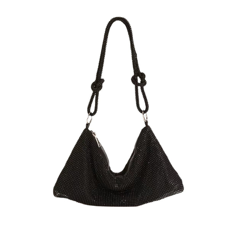 Modern Handbag - Elegant with Decorative Accents(black)