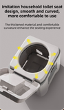 Portable Travel Toilet with Integrated Dual Storage Wings & Odor-Proof Lid – Ergonomic Reusable Foldable Commode with 12.7cm Folding Height for Car Travel & Outdoor Use (Sandy)