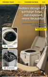 Portable Travel Toilet with Integrated Dual Storage Wings & Odor-Proof Lid – Ergonomic Reusable Foldable Commode with 12.7cm Folding Height for Car Travel & Outdoor Use (Sandy)