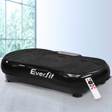 Everfit Vibration Machine Plate Platform Body Shaper Home Gym Fitness Black