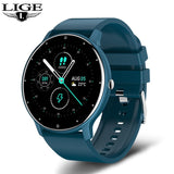 LIGE New Smart Watch Men Full Touch Screen Sport Fitness Watch IP67 Waterproof Bluetooth For Android ios smartwatch Men+box
