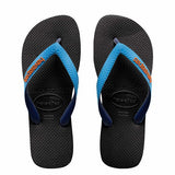 Havaiana Mix Thong (Black/Blue) - Junior 23/24 US 9c